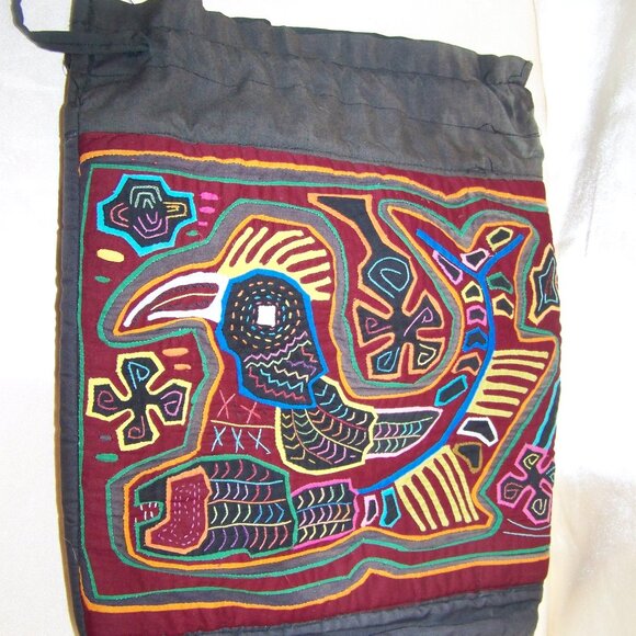 Boho Ethnic South American Embroidery rucksack backpack Bag school travel bag - Picture 1 of 4